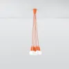 Hängeleuchte DIEGO 5 orange 5xE27 15W PVC 90x25x25cm Sollux Produktbild-Vorschau 2