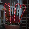 LED Zuckerstangen - je 8 warmweiße LED - H: 44cm - Batterie - Timer - für Außen - 4 Stück Produktbild-Vorschau