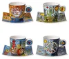 James Rizzi 4er Set Espressotassen mit Untertasse Porzellan Produktbild-Vorschau 1