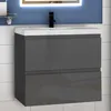 Waschtisch mit Unterschrank 60cm Alast Badmöbel Set Produktbild-Vorschau 1