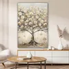 Leinwand Bilder 80x120 cm - Lebensbaum - Beige - Gold - Produktbild-Vorschau 6