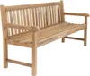 Stabile Bank Gartenbank Picadelly 150 cm in Premium Teak mit Armlehne Produktbild-Vorschau
