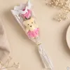 Bouquet de fleurs artificielles avec un ours en peluche, Voir les images du produit 6