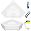 ECOLAM Badewanne Eckbadewanne IRMA 140 x 140 cm Eckwanne + Produktbild-Vorschau 7