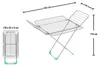 Colombo New Scal Flower Wäscheständerflügel Aluminium, Produktbild-Vorschau 6