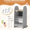Víceúčelová dětská stolička COSTWAY, stojící věž pro děti s Náhled obrázku produktu 3