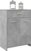 vidaXL Kúpeľňová skrinka Concrete Grey 60x33x80 cm Drevo Náhľad obrázku produktu 2
