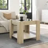 vidaXL Table basse LED Chêne Sonoma 53x53x45 cm Matériau Voir les images du produit 4