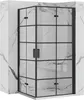 Rea Duschkabine Molier Double 100X100 Black Produktbild-Vorschau 1