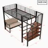 Letto a castello Flieks 90x200 cm con divano imbottito, Anteprima dell’immagine prodotto 4