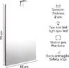 Specchio rettangolare cm 50x70 reversibile completo di Anteprima dell’immagine prodotto 2
