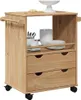 vidaXL Carrello da cucina OTTA 59x45x80 cm in legno di pino Anteprima dell’immagine prodotto 2