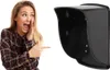 A woman is pointing and talking next to a black protective cover. Náhľad obrázku produktu