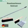 Hochwertiges Rosshaarbesen SET Komplett-Set Kehrgarnitur Produktbild-Vorschau 2