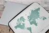 MuchoWow® Laptop Hülle 17 Zoll Laptoptasche Weltkarte - Produktbild-Vorschau 4