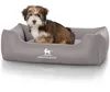 Knuffelwuff Kunstleder Hundebett Sidney M-L 85 x 63cm Grau Produktbild-Vorschau 3