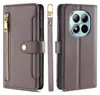 Handykette Kunstleder für Xiaomi Redmi Note 15 Pro 5G Grau Produktbild-Vorschau 5