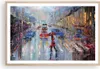 Gerahmtes Poster - Rahmen in heller Eiche - Acryl Stadt Produktbild-Vorschau 1