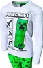 Schlafanzug Minecraft Creeper Grau 128 cm Produktbild-Vorschau 3