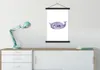 MuchoWow® Textilposter Narwal - Lila - Pastell 60x90 cm mit Produktbild-Vorschau 3