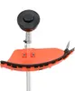 Close-up view of the cutting head and guard of a string trimmer. Produktbild-Vorschau