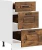 vidaXL Szafka kuchenna Kalmar dąb wędzony materiał Podgląd zdjęcia produktu 5