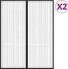 vidaXL Rideaux de porte moustiquaires 2 pcs. Aimant Noir Voir les images du produit 1