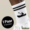 Huuraa Uni Socken Canoeing Kajakfahren 42/46 Black Produktbild-Vorschau 2