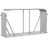 vidaXL Wiata na drewno opałowe srebrna 180x45x100 cm Stal Podgląd zdjęcia produktu 6