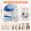 Selbstreinigende Katzentoilette Offen Katzenklo Automatisch Produktbild-Vorschau 4