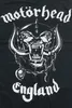 A black fabric with a white graphic print of the Motörhead logo and mascot. Anteprima dell’immagine prodotto