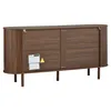 Merax Sideboard mit 3 Wellentüren und Massivholzbeine, Produktbild-Vorschau 12