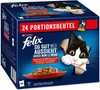 A box of cat food with a cat illustration. Produktbild-Vorschau