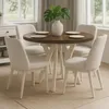 Runder Ausziehbarer Tisch für Esszimmer, PERO, Loft-Stil, Produktbild-Vorschau 5