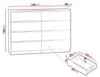 MIRJAN24 Kommode Malwa M8 140, Stilvoll Sideboard mit 8 Produktbild-Vorschau 7