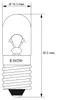10er Set WireThinX Röhrenlampe 2 W, 6,3 V - Sockel E10 Produktbild-Vorschau 3