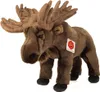 A plush toy moose standing on a white background. Produktbild-Vorschau