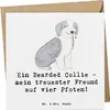 Mr. & Mrs. Panda Glückwunschkarte Bearded Collie Freund - Produktbild-Vorschau 1