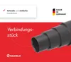 Promotional image for a product connection piece, highlighting fast installation and origin. Produktbild-Vorschau