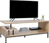 Relaxdays TV-Lowboard, 3 Ablagen, offenes TV-Regal bis 55 Produktbild-Vorschau 1