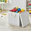 4 Stück Weiß Faltbox 30 x 30 x 30 cm Aufbewahrungsbox Produktbild-Vorschau 5