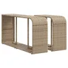 vidaXL Outdoor-Regale 2 Stk. Beige Poly Rattan Produktbild-Vorschau 1