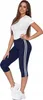 Damen 3/4 Leggings Lampas High Waist Blickdicht Angenehm Produktbild-Vorschau 2