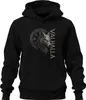 Mikina s kapucňou Valhalla Viking Wolf's Head Runes Norse Náhľad obrázku produktu 1
