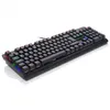 A black mechanical gaming keyboard with RGB backlighting is shown on a white background. Produktbild-Vorschau