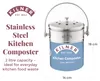 Kilner 0025.416. Compostador de cocina de acero inoxidable Vista previa de la imagen del producto 6
