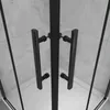 B.76x76cm H.185cm  Schwarz Falttür eckdusche Duschkabinen  Produktbild-Vorschau 5