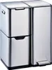 Abfalleimer Mülltrennsystem mit 3 Behältern Silber Produktbild-Vorschau 2