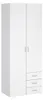 10628 Armoire SPACE Armoire à portes blanc brillant Voir les images du produit 4