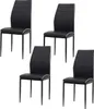 Esszimmerstuhl Madison Kunstleder Schwarz 4er-Set Produktbild-Vorschau 1